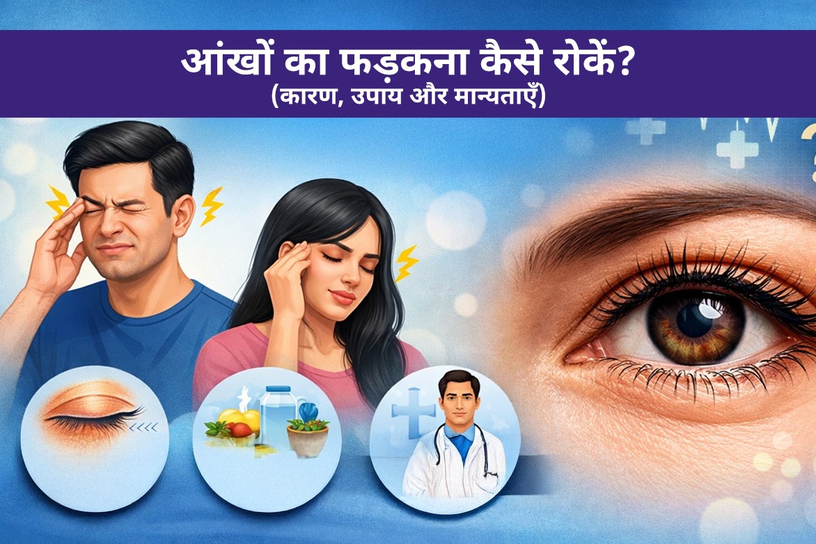 आंखों का फड़कना कैसे रोकें: कारण, उपाय और मान्यताएँ