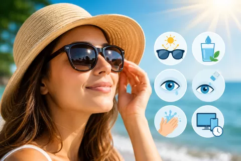 Summer Eye Care: Tips to Prevent Dry Eyes & UV Damage