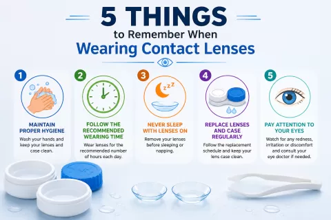 5 Things to Remember When Wearing Contact Lenses
