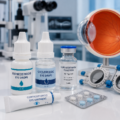 Corticosteroids and Cycloplegics